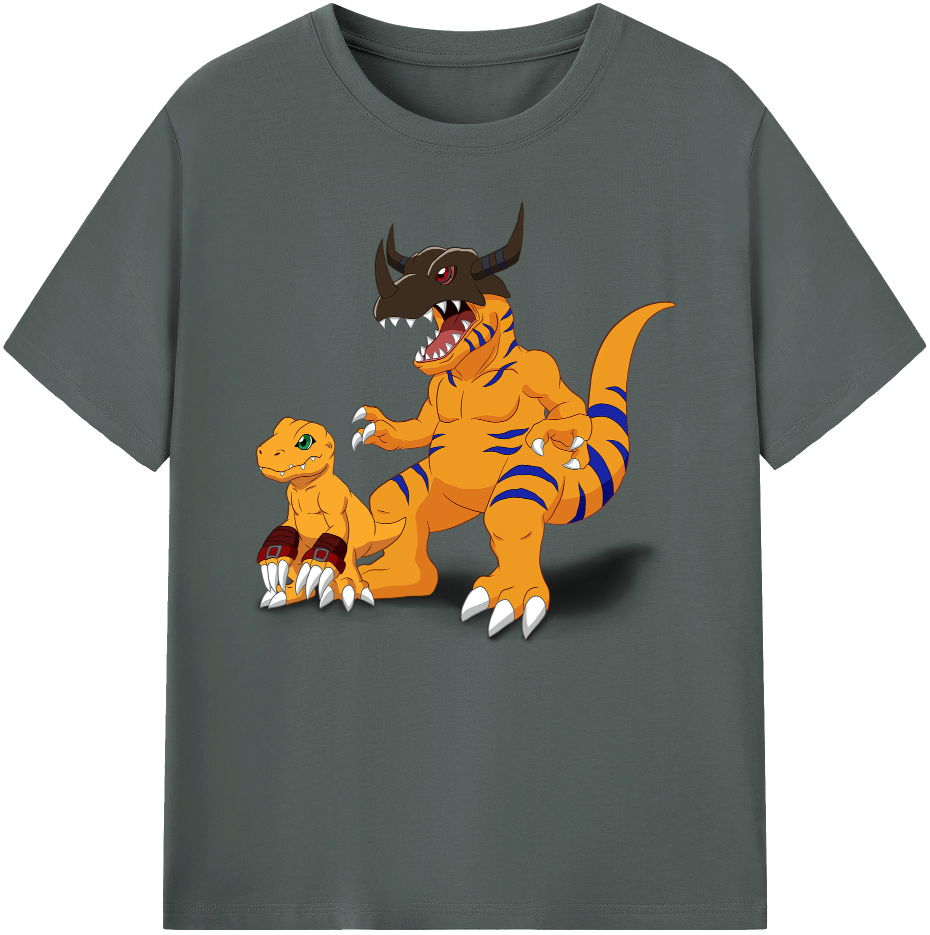 （画像用） Digimon デジタルモンスター/デジモン 綿100％ メンズ半袖Tシャツ｜肌触りやわらか＆通気性